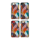 Abstract Leaves Phone Case for iPhone SE