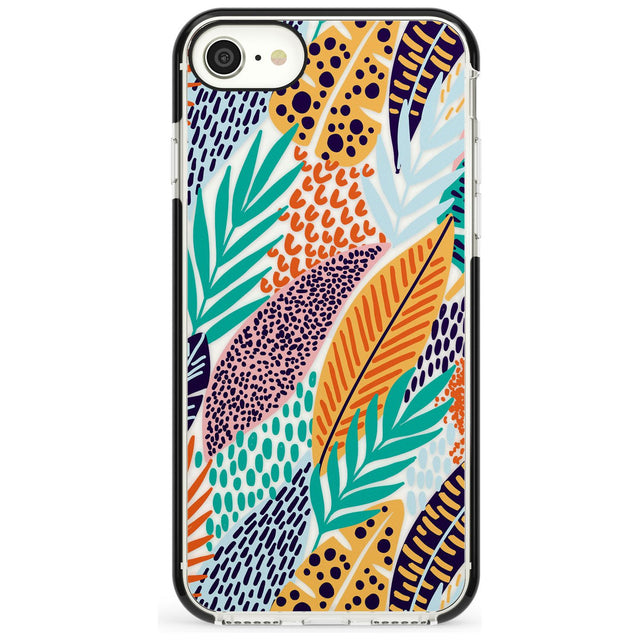 Abstract Leaves Phone Case for iPhone SE