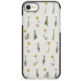 Pressed Flower iPhone Case  Black Impact Phone Case - Case Warehouse