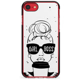 Girl Boss Black Impact Phone Case for iPhone SE 8 7 Plus