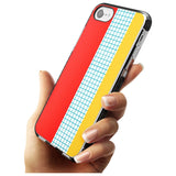 Abstract Grid Red, Blue, Yellow Black Impact Phone Case for iPhone SE 8 7 Plus