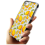 Lemon Pattern Black Impact Phone Case for iPhone SE 8 7 Plus