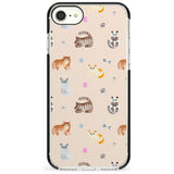 Cats with Toys Pink Fade Impact Phone Case for iPhone SE 8 7 Plus