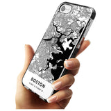 Map of Boston, Massachusetts Black Impact Phone Case for iPhone SE 8 7 Plus