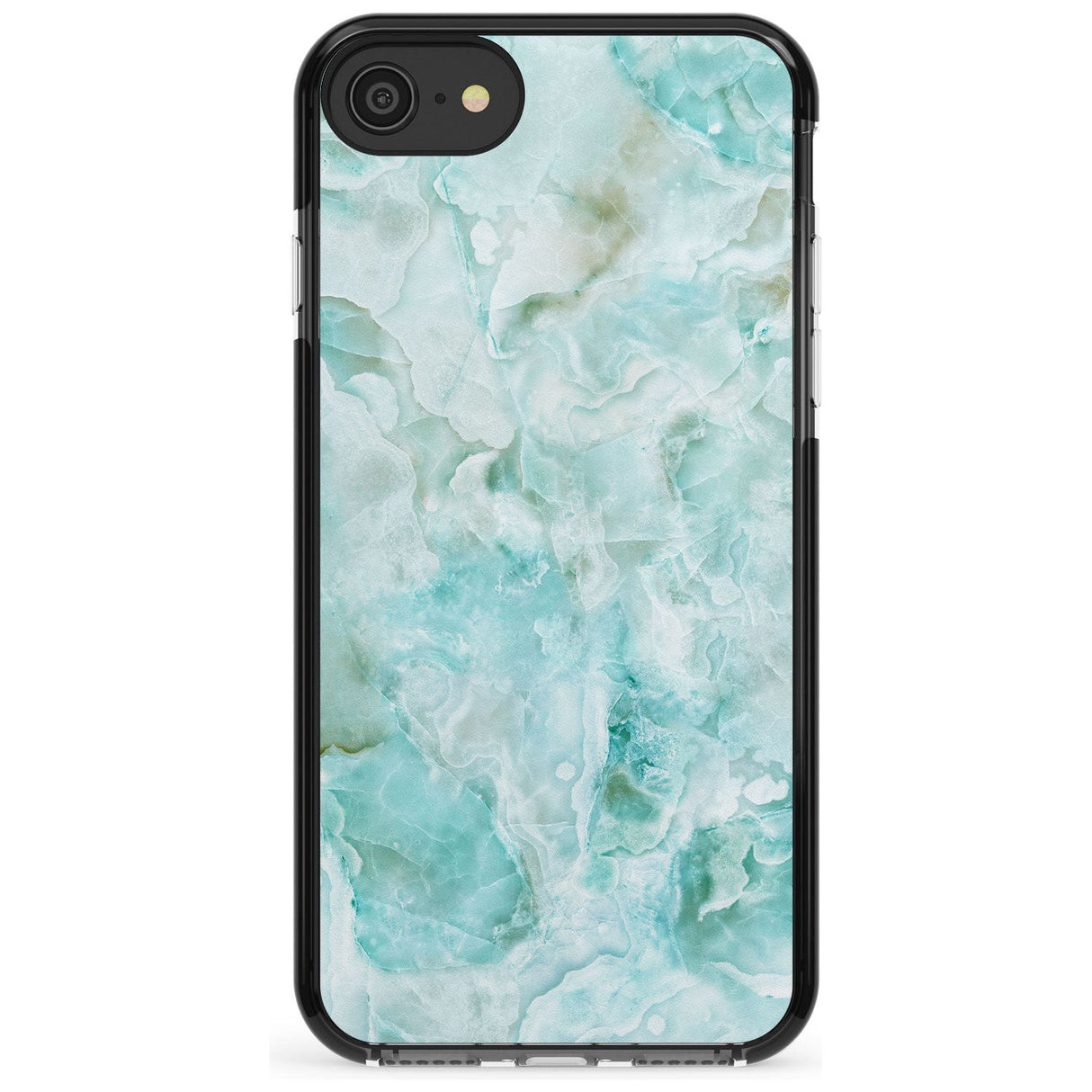 Turquoise Aqua Onyx Marble Pink Fade Impact Phone Case for iPhone SE 8 7 Plus