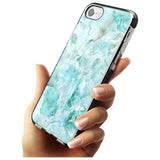 Turquoise Aqua Onyx Marble Pink Fade Impact Phone Case for iPhone SE 8 7 Plus