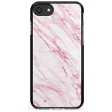 White & Pink Onyx Marble Texture Pink Fade Impact Phone Case for iPhone SE 8 7 Plus