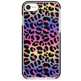 Rainbow Gradient Leopard Print Pink Fade Impact Phone Case for iPhone SE 8 7 Plus