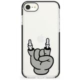 Rock 'til you drop Black Impact Phone Case for iPhone SE 8 7 Plus