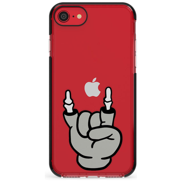 Rock 'til you drop Black Impact Phone Case for iPhone SE 8 7 Plus