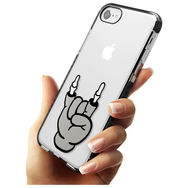 Rock 'til you drop Black Impact Phone Case for iPhone SE 8 7 Plus