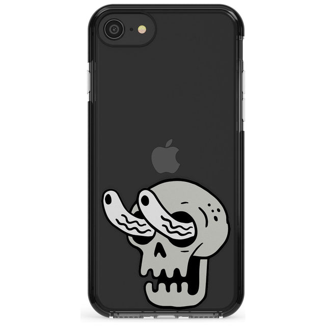 Skull Eyes Black Impact Phone Case for iPhone SE 8 7 Plus