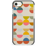 Abstract Retro Shapes: Colourful Circles Pink Fade Impact Phone Case for iPhone SE 8 7 Plus