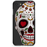 Autumn Sugar Skull Black Impact Phone Case for iPhone SE 8 7 Plus