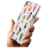 Girls Pattern Impact Phone Case for iPhone SE 8 7 Plus