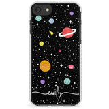 Custom Cute Cartoon Planets Slim TPU Phone Case for iPhone SE 8 7 Plus