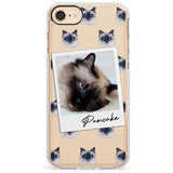 Personalised Burmese Cat Photo Impact Phone Case for iPhone SE 8 7 Plus