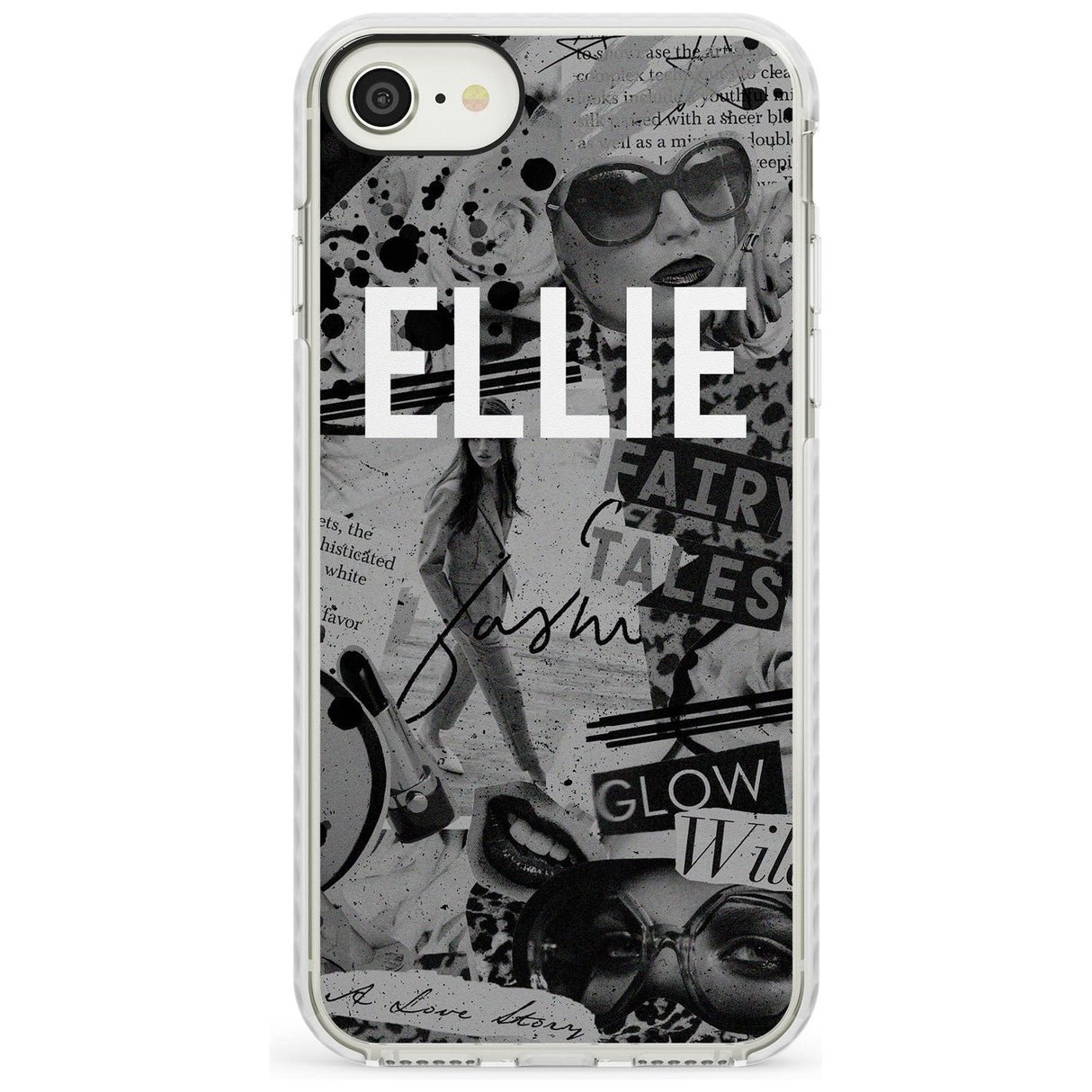 Grey Scale Fashion Collage iPhone Case  Impact Case Custom Phone Case - Case Warehouse