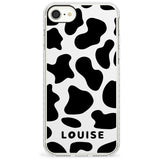 Custom Cow Print Slim TPU Phone Case for iPhone SE 8 7 Plus