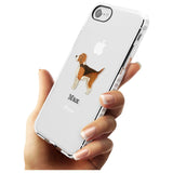 Hand Painted Beagle Impact Phone Case for iPhone SE 8 7 Plus