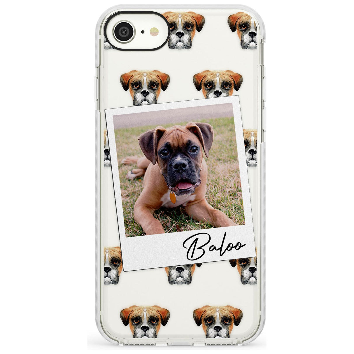 Boxer - Custom Dog Photo Slim TPU Phone Case for iPhone SE 8 7 Plus