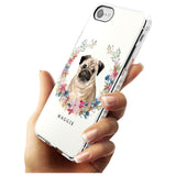 Pug - Watercolour Dog Portrait Impact Phone Case for iPhone SE 8 7 Plus