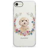 Champagne Cockapoo - Watercolour Dog Portrait Impact Phone Case for iPhone SE 8 7 Plus