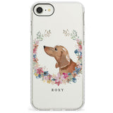 Tan Dachshund - Watercolour Dog Portrait Impact Phone Case for iPhone SE 8 7 Plus