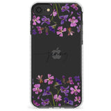 Custom Violet Flowers Slim TPU Phone Case for iPhone SE 8 7 Plus