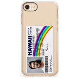 Personalised Hawaii Driving License Impact Phone Case for iPhone SE 8 7 Plus