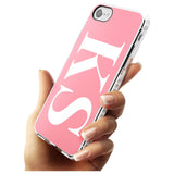 White & Pink Personalised Letters iPhone Case   Custom Phone Case - Case Warehouse