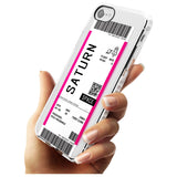 Saturn Custom Space Travel Ticket iPhone Case   Custom Phone Case - Case Warehouse