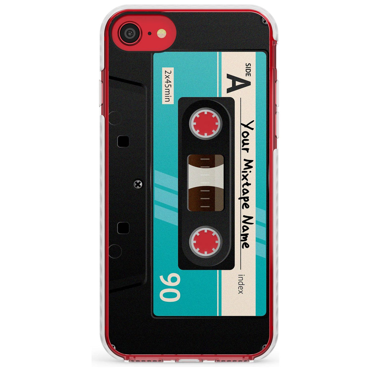 Dark Cassette Slim TPU Phone Case for iPhone SE 8 7 Plus