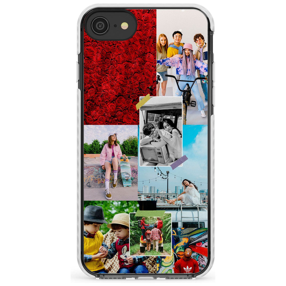 Personalised Photo Collage Impact Phone Case for iPhone SE 8 7 Plus