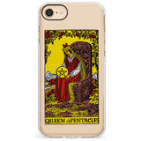 Queen of Pentacles Tarot Card - Colour Slim TPU Phone Case for iPhone SE 8 7 Plus