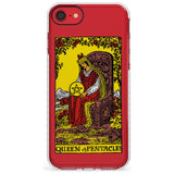 Queen of Pentacles Tarot Card - Colour Slim TPU Phone Case for iPhone SE 8 7 Plus