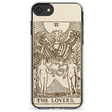 The Lovers Tarot Card - Solid Cream Slim TPU Phone Case for iPhone SE 8 7 Plus