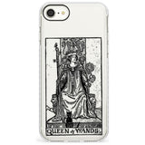 Queen of Wands Tarot Card - Transparent Slim TPU Phone Case for iPhone SE 8 7 Plus