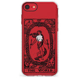 The World Tarot Card - Transparent Slim TPU Phone Case for iPhone SE 8 7 Plus