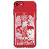 Temperance Tarot Card - White Transparent Slim TPU Phone Case for iPhone SE 8 7 Plus