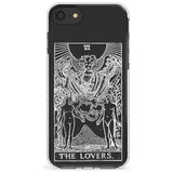 The Lovers Tarot Card - White Transparent Slim TPU Phone Case for iPhone SE 8 7 Plus