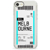 Melbourne Boarding Pass iPhone Case  Impact Case Custom Phone Case - Case Warehouse