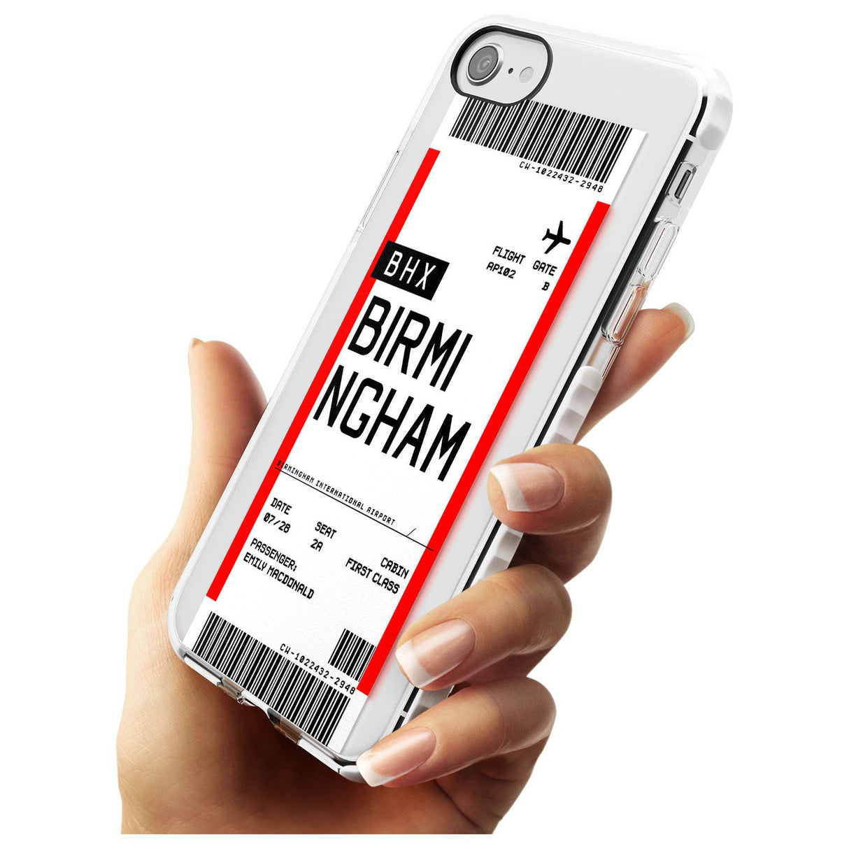 Birmingham Boarding Pass   Custom Phone Case - Case Warehouse