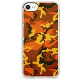 Orange Camo Impact Phone Case for iPhone SE 8 7 Plus