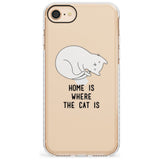 Home Is Where the Cat is Slim TPU Phone Case for iPhone SE 8 7 Plus