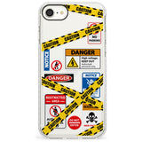 CAUTION Slim TPU Phone Case for iPhone SE 8 7 Plus