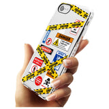 CAUTION Slim TPU Phone Case for iPhone SE 8 7 Plus