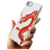 Large Black Dragon Impact Phone Case for iPhone SE 8 7 Plus