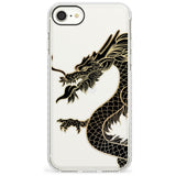 Large Red Dragon Impact Phone Case for iPhone SE 8 7 Plus