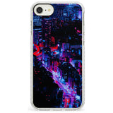 Arial City View - Neon Cities Photographs Impact Phone Case for iPhone SE 8 7 Plus